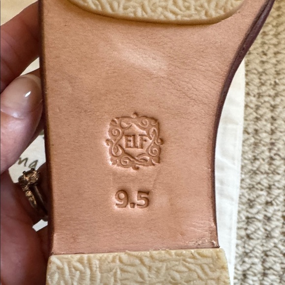 Balielf midsummer Brown Leather Sandals size 9.5 - Picture 5 of 9